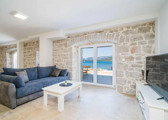 5* Beachfront Olive Mill Villa Putnikovic